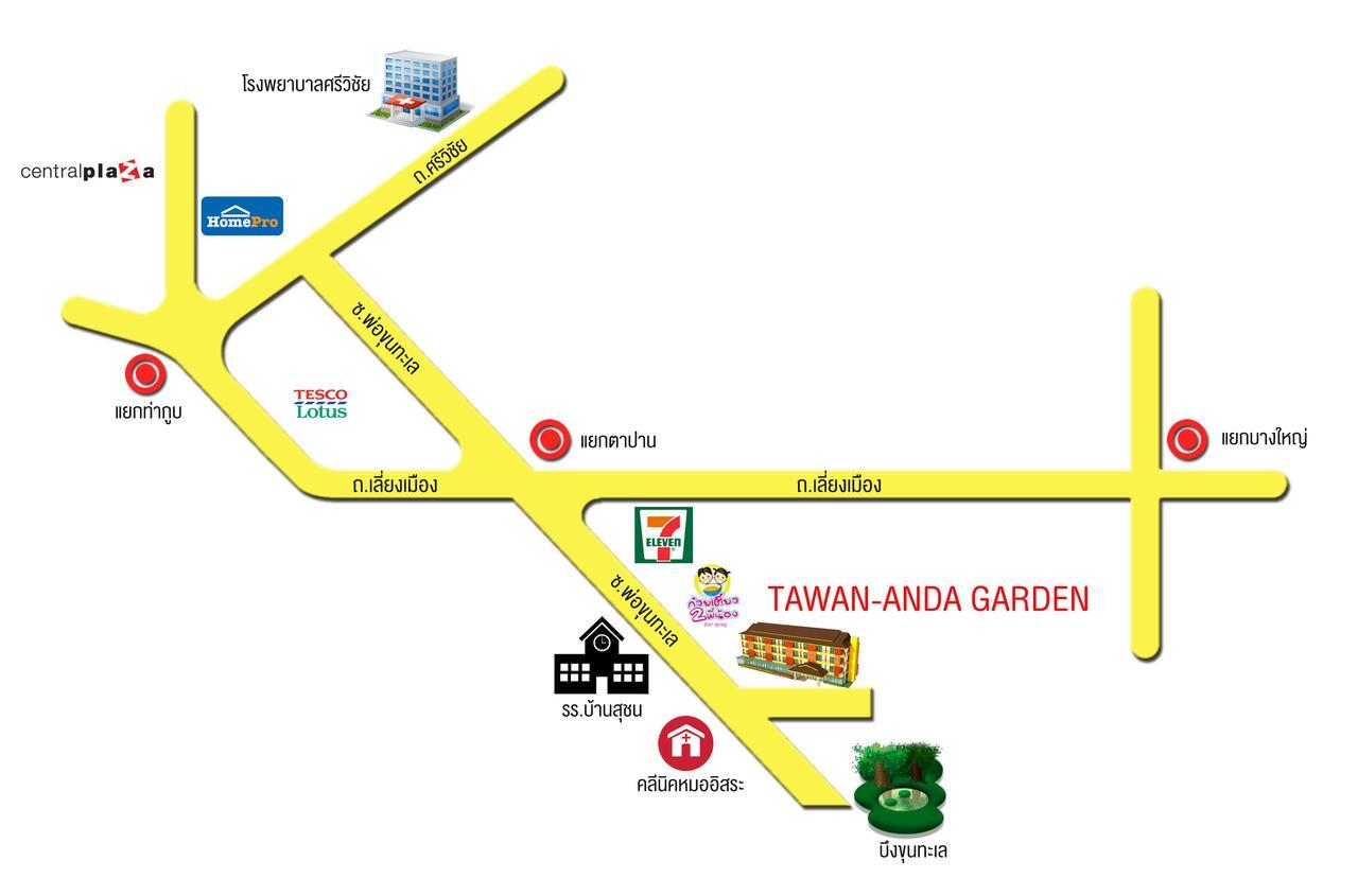 Tawan Anda Garden Hotel Surat Thani Exteriér fotografie